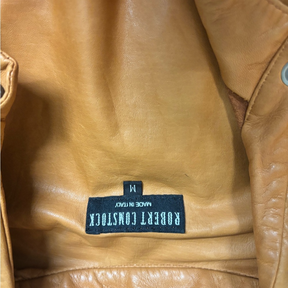Robert Comstock Tan Leather Jacket - image 2